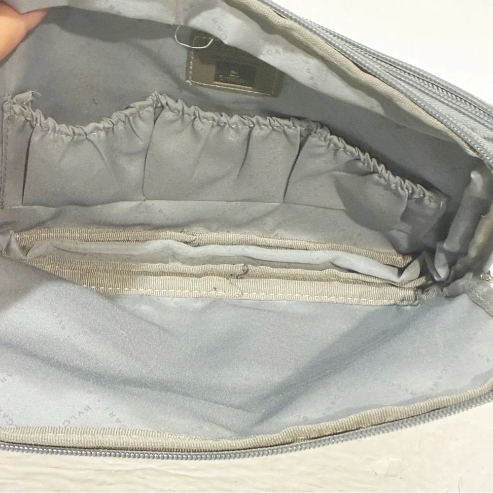 Bvlgari Grey Cloth Travel Bag‎ Multi Compartment Expandable